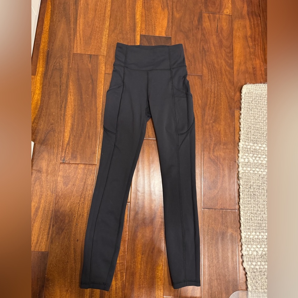 Lululemon Invigorate Black High-Waisted Tight, size 0